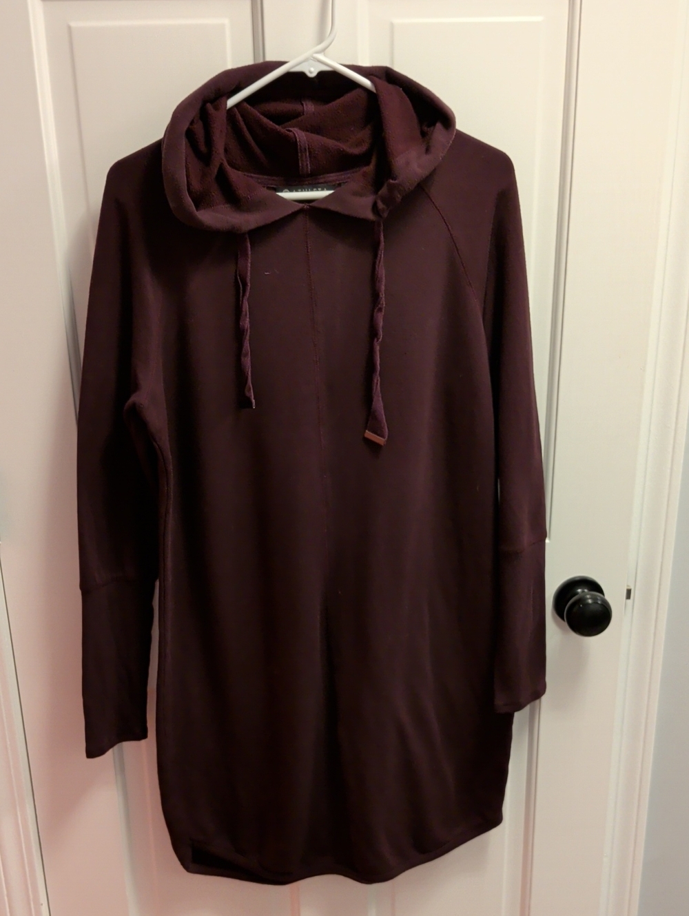 Athleta Maroon Hooded Dress
